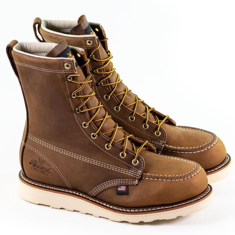 Thorogood Trail Brown 8-Inch Moc Wedge ST Work Boot