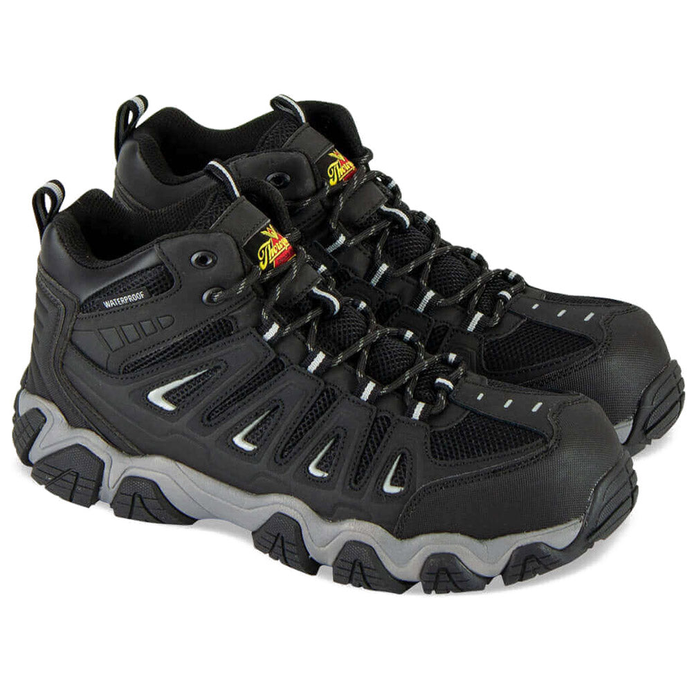 Thorogood Crosstrex Mid Black and Grey Composite Toe Hiker