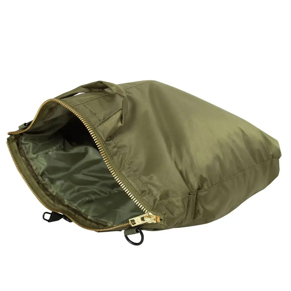 Military-Style Stamped Pilot Helmet Bag