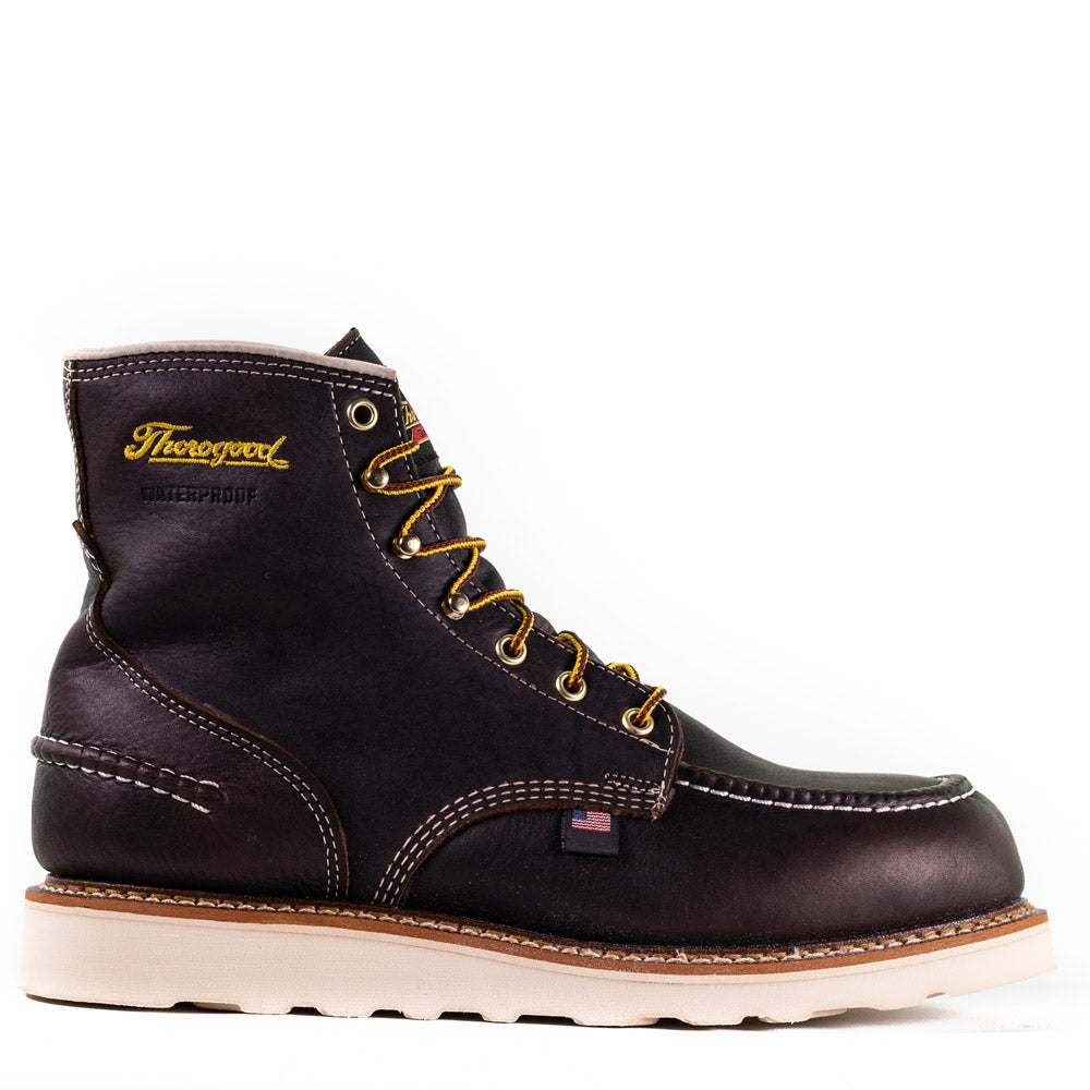 Thorogood 6-Inch Pit Stop Moc Wedge Sole Waterproof Work Boot