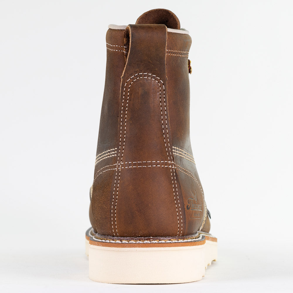 Thorogood 814-4203 USA Made 6-inch Brown Moc Toe Wedge Sole Work Boots