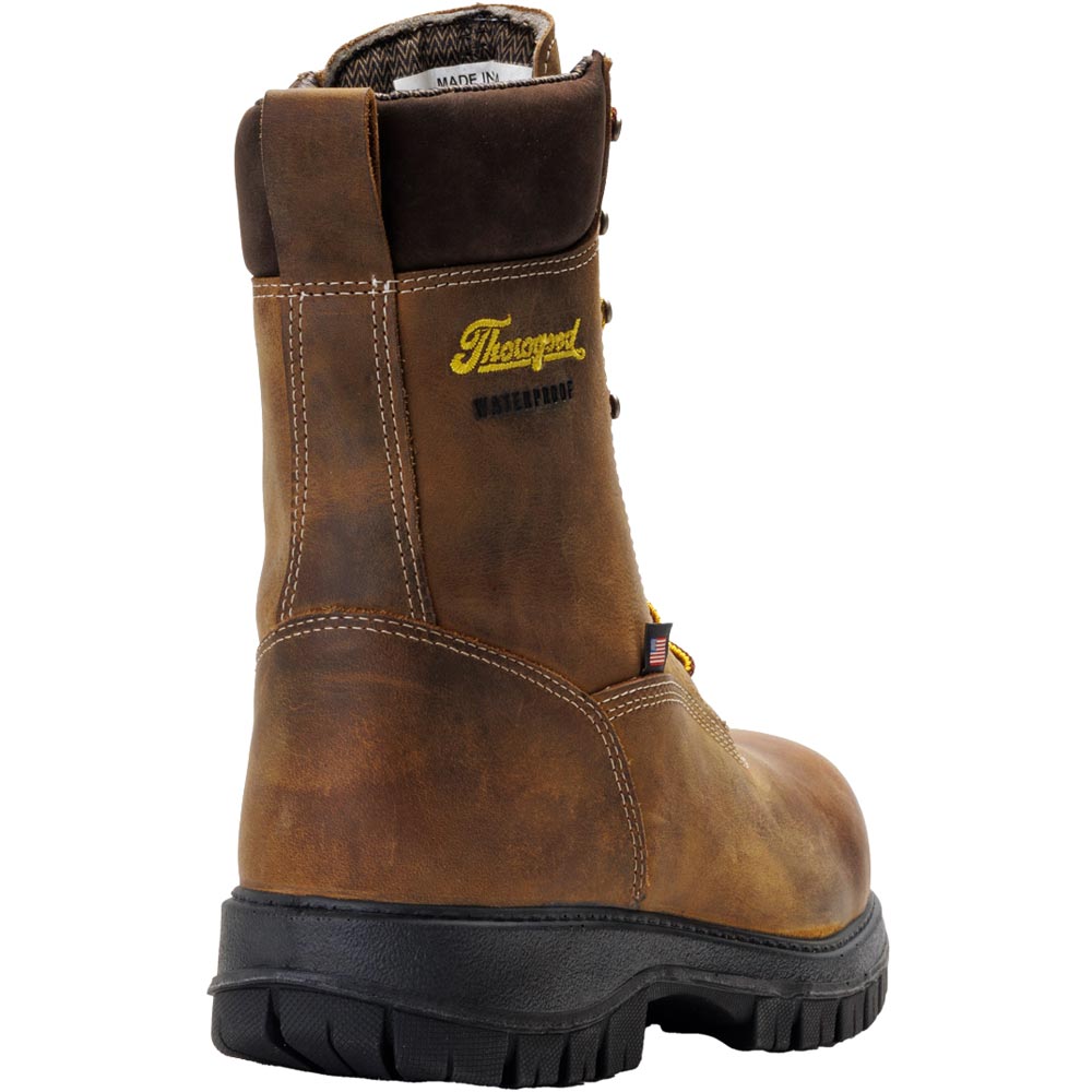 Thorogood Genesis 8-inch Crazyhorse Brown USA Soft Toe Waterproof Men's Work Boot