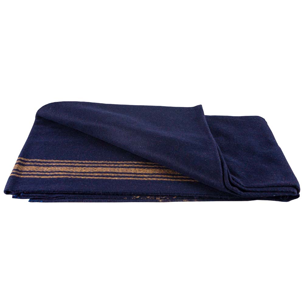 Classic Striped Wool Military Style Blanket