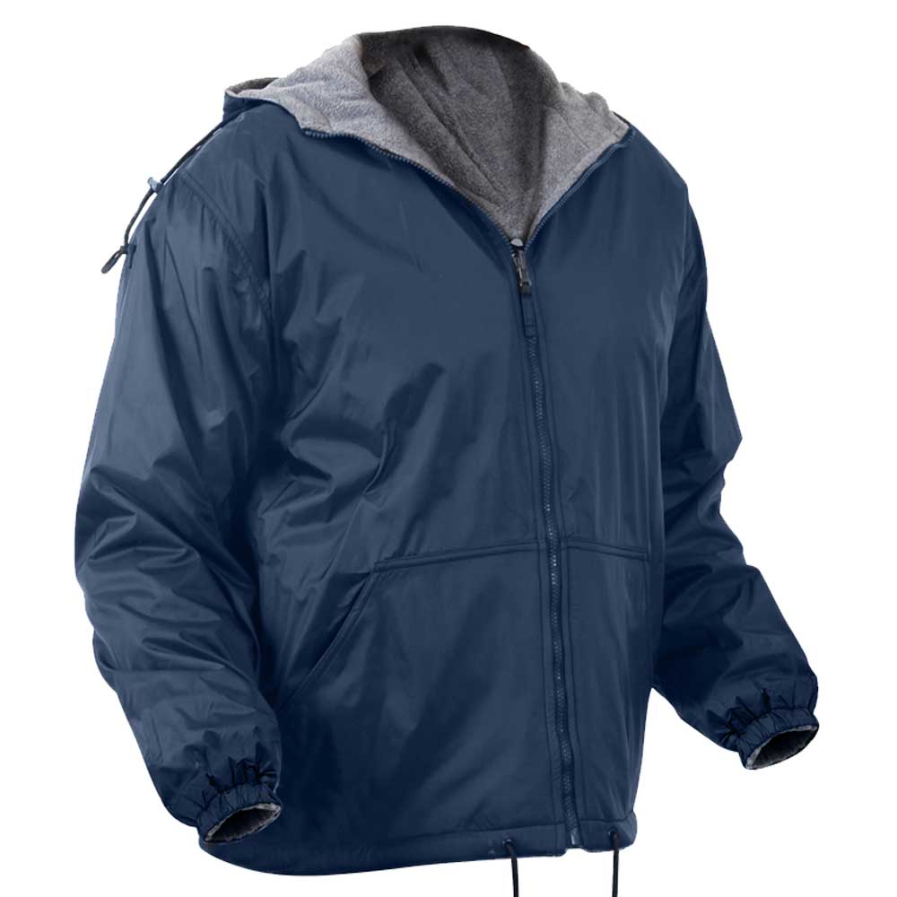 Reversible Fleece-Lined Hooded Winter Jacket