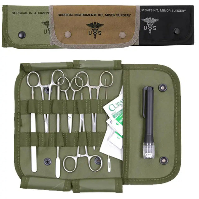 Military Surgical & Suture Kit with MOLLE Attachment