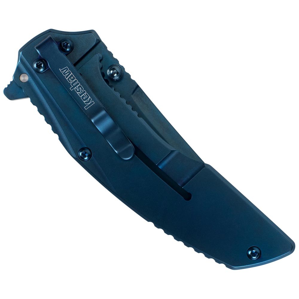 Kershaw Outright Blue Clip Point Assisted Opening Folding Knife