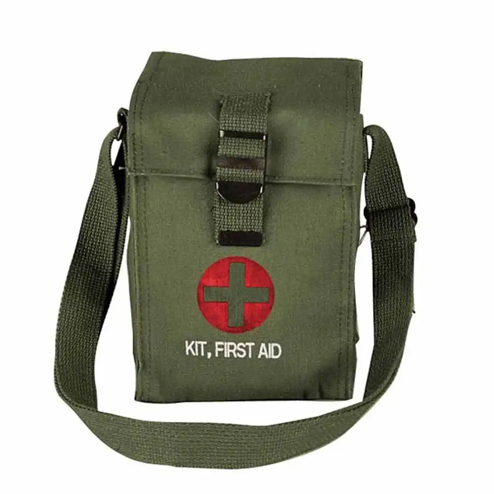 Basic Issue Olive Drab Large Military First Aid Kit