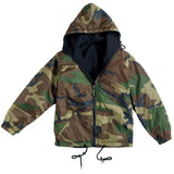 Reversible Woodland Camo Hooded Jacket