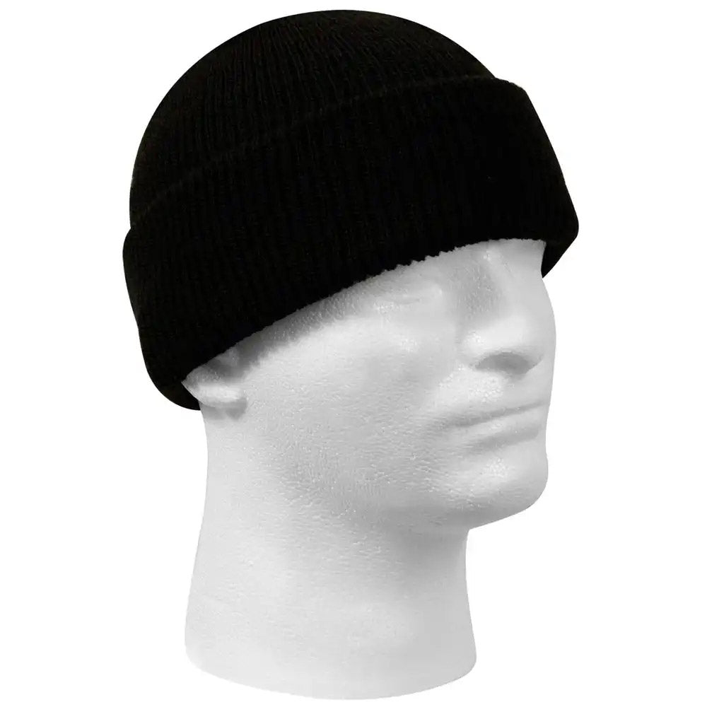 Genuine US Navy Black Wool Watch Cap