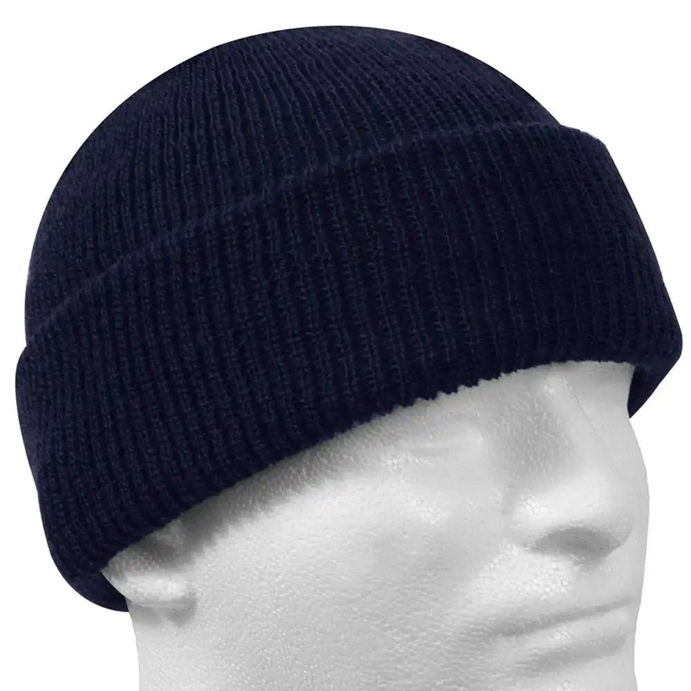 Military Issue Dark Navy Wool Watch Cap