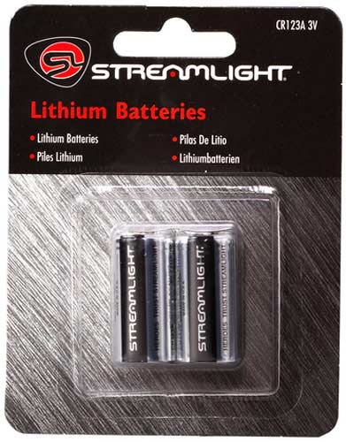 Streamlight 3 Volt Lithium CR123 Battery 2 Pack