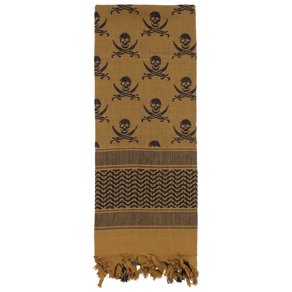 Skull and Crossbone Desert Military Scarf
