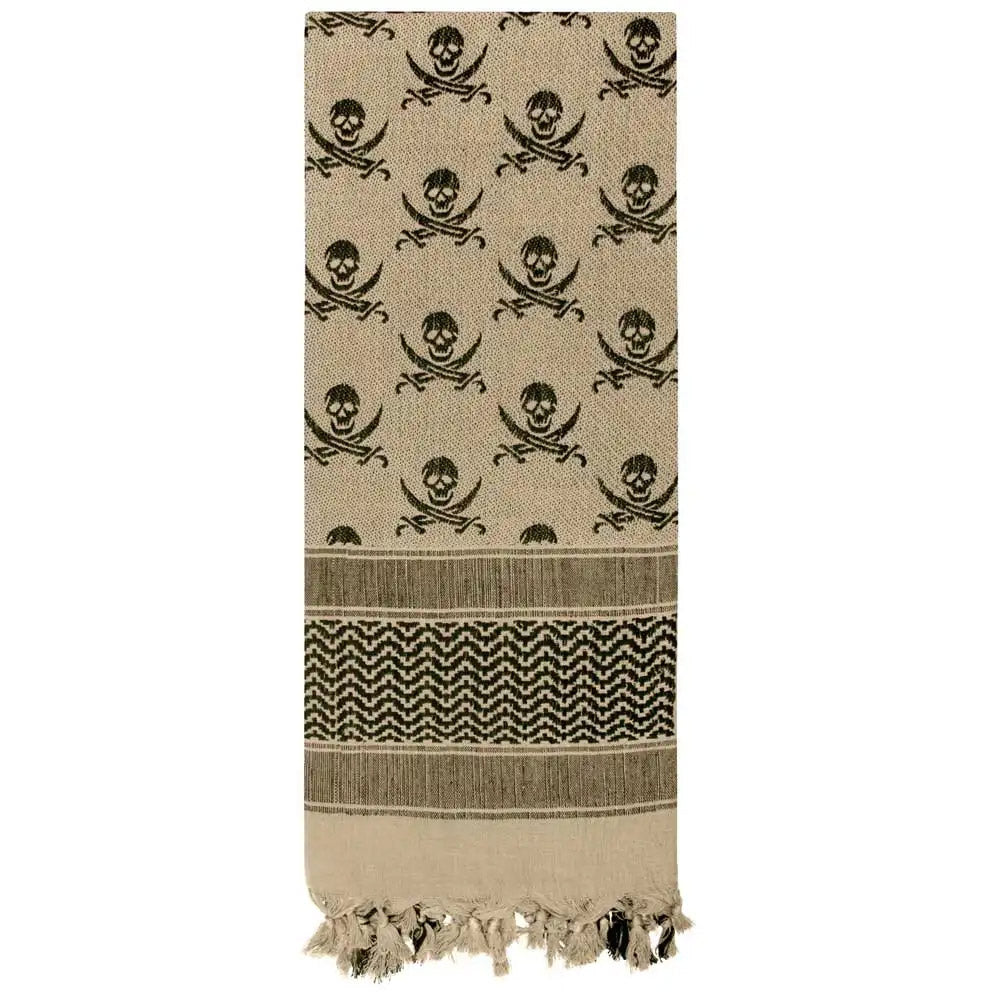 Skull and Crossbones Shemagh Tactical Scarf