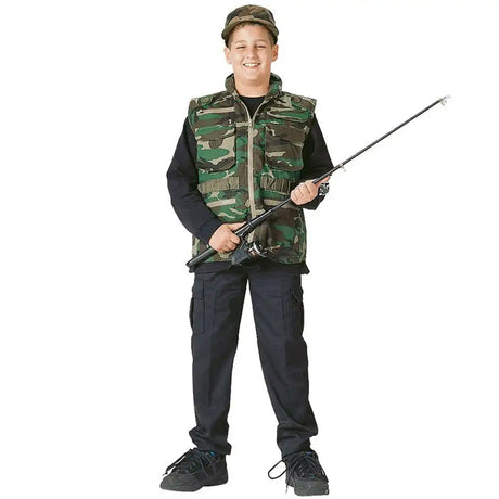 Kids Woodland Camouflage Ranger Vest