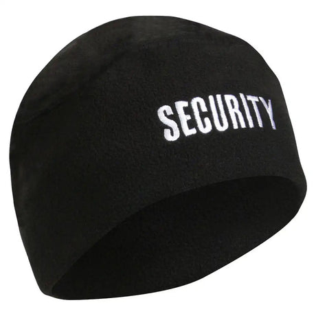 Black Polar Fleece Security Hat