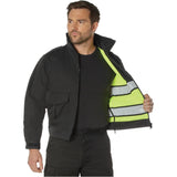 Reversible High-Visibility Green Reflective Work Jacket
