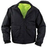 Reversible High-Visibility Green Reflective Work Jacket