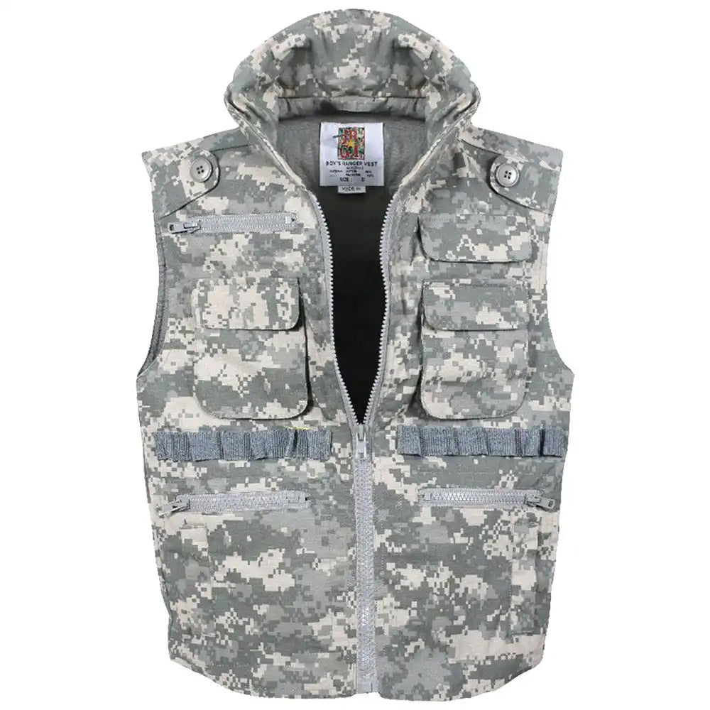 Kids ACU Digital Camouflage Military Ranger Vest