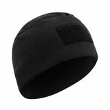 Military Style Polar Fleece Watch Cap with Patch Loop