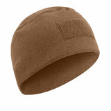 Military Style Polar Fleece Watch Cap with Patch Loop