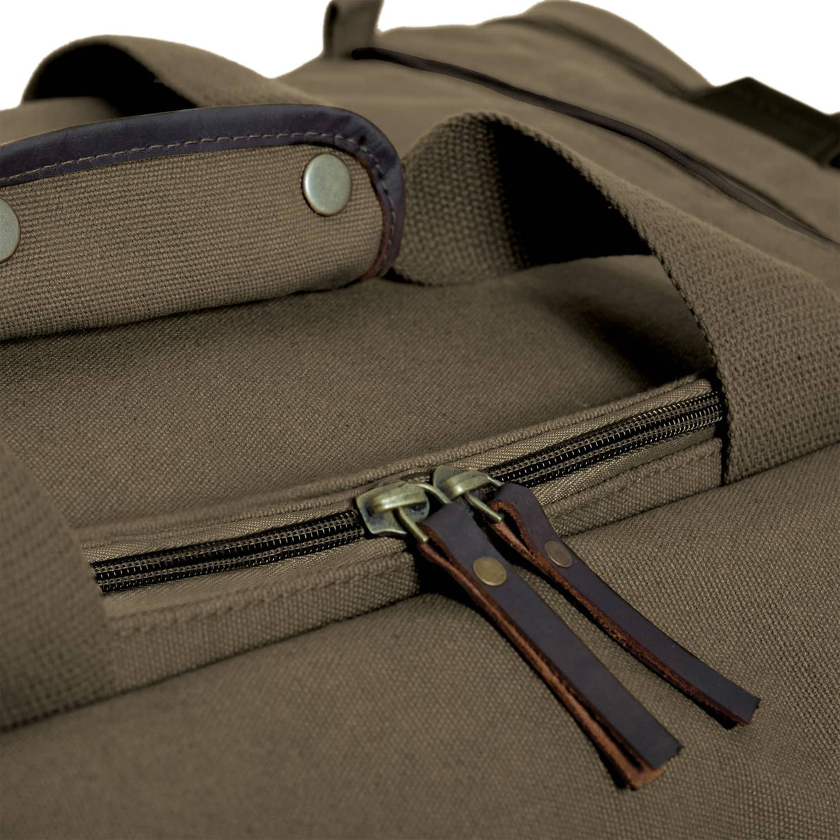 Olive Drab Canvas Long Weekend Duffel Bag