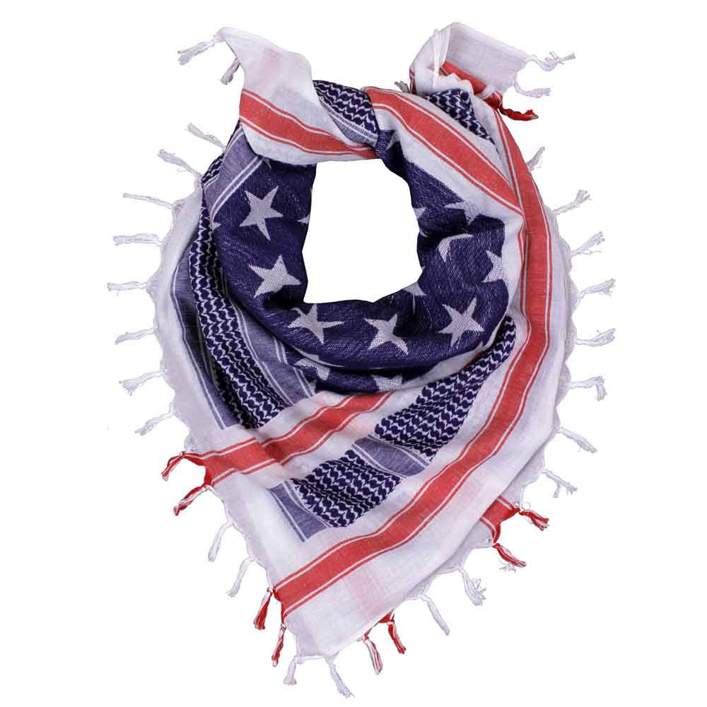 USA Flag Shemagh Tactical Desert Scarf