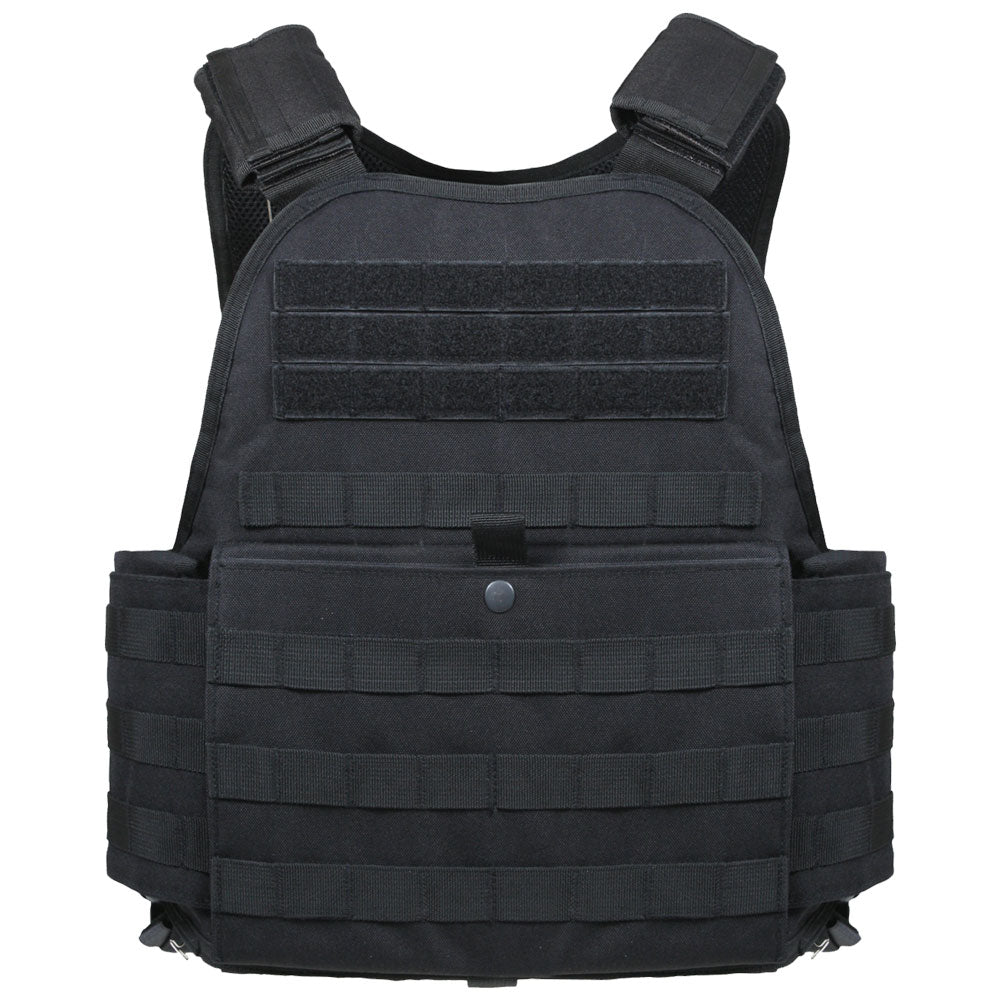 Black MOLLE Plate Carrier Tactical Vest