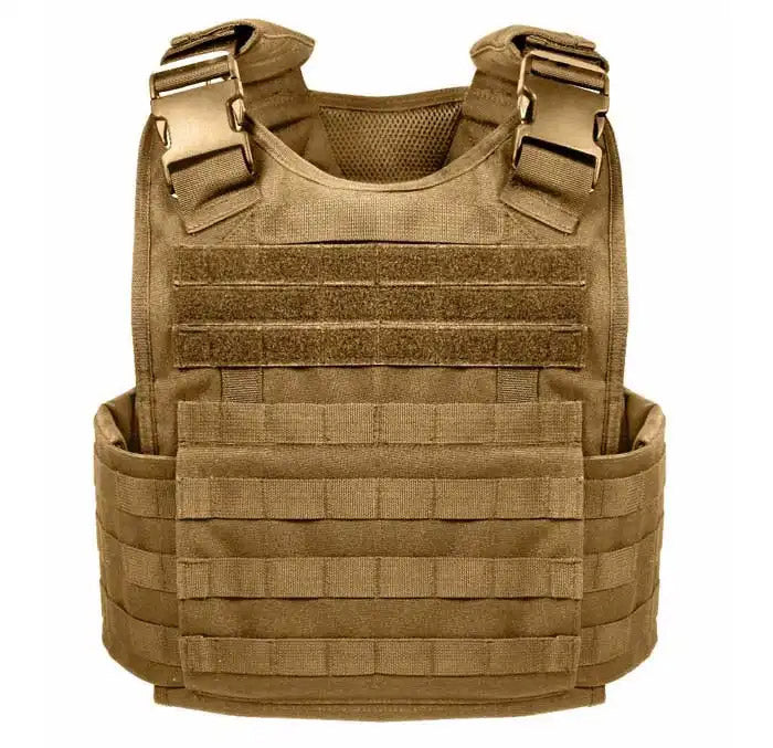 Coyote Brown MOLLE Plate Carrier Tactical Vest