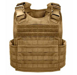 Coyote Brown MOLLE Plate Carrier Tactical Vest