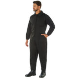 Black Insulated Winter Work Coveralls