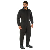 Black Insulated Winter Work Coveralls