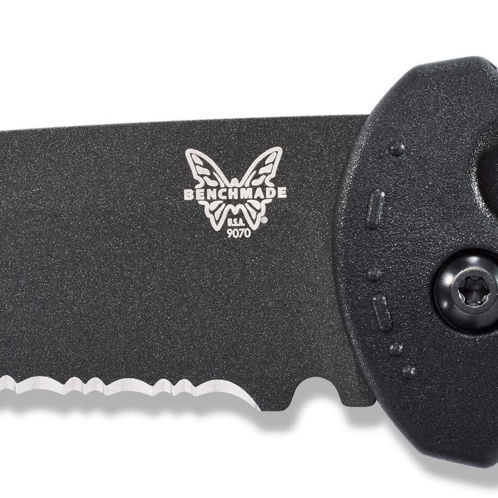 Benchmade Claymore Black 3.6-Inch Serrated Edge Automatic Knife