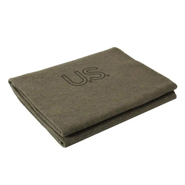 62 x 80-Inch USA Made Olive Drab Virgin Wool Blanket