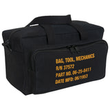 Military Style Stamped Mechanic Tool Bag with Zipper Pocket