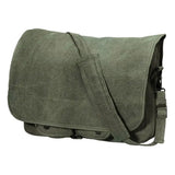 Olive Drab Vintage Canvas Paratrooper Messenger Bag