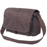 Classic Brown Leather Messenger Bag