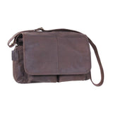 Classic Brown Leather Messenger Bag