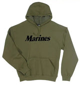 Olive Drab Pullover Marines Hoodie