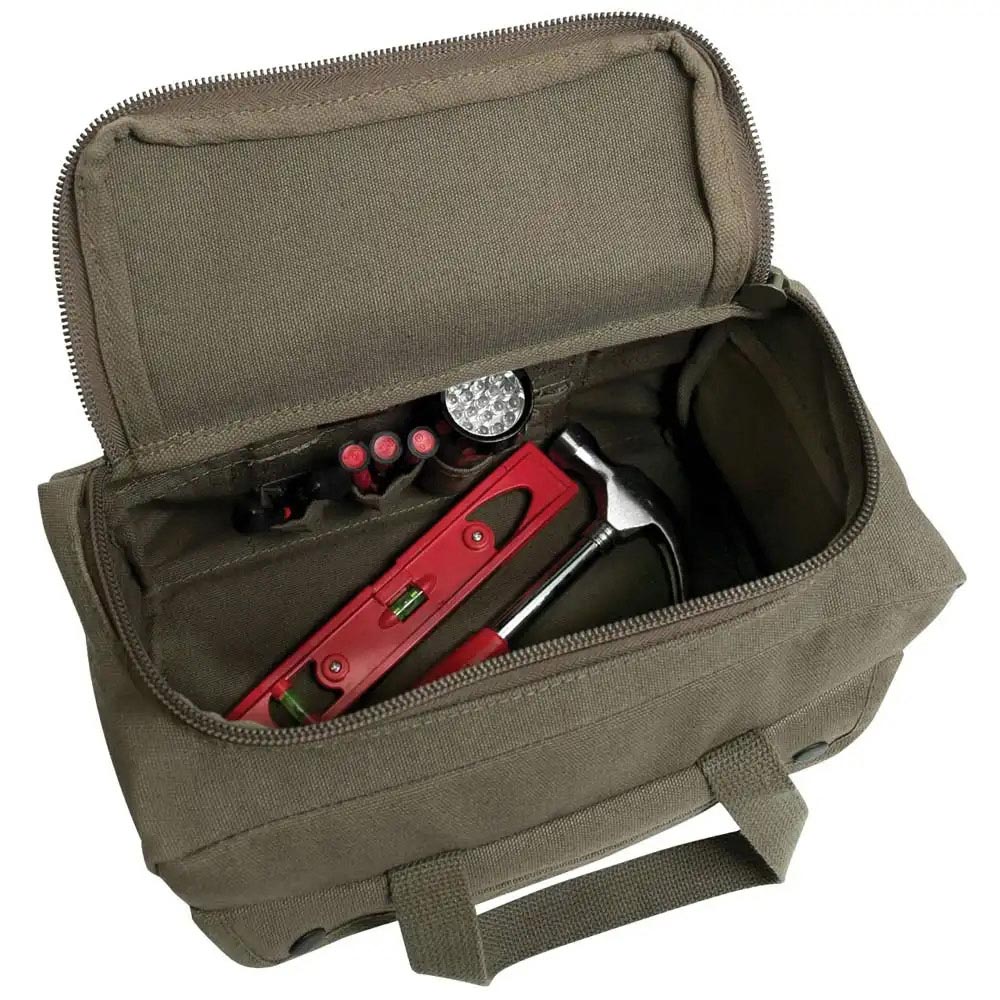 Mechanics Tool Bag with U Shaped Zipper