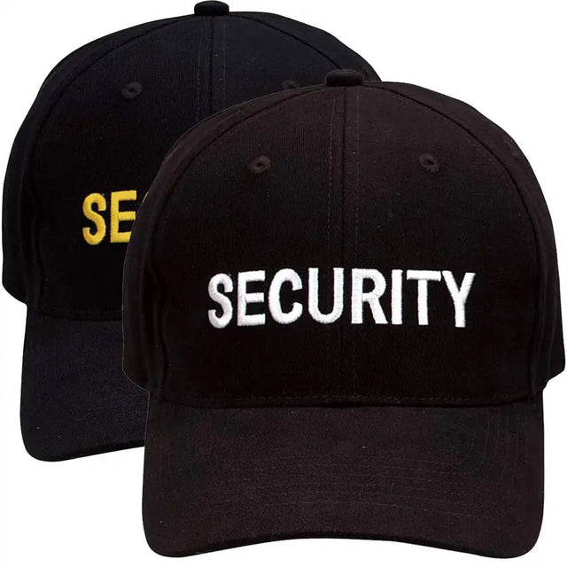 Embroidered Security Print Baseball Cap