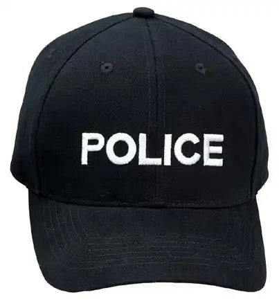 Embroidered Police Print Baseball Cap