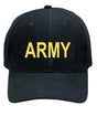 Black and Gold US Army Embroidered Baseball Cap