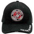 Marines Globe and Anchor Logo Black Baseball Hat