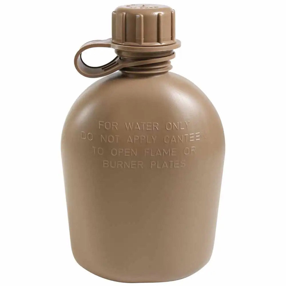 Genuine G.I. 3-Piece Quart-Sized Military Canteen