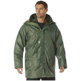 Veste N 3B pour adulte, vert moyen, parka avec tuba pour grand froid Veste N 3B pour adulte, vert moyen, parka avec tuba pour grand froid
