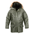 Sage Green N-3B Military Style Winter Snorkel Parka