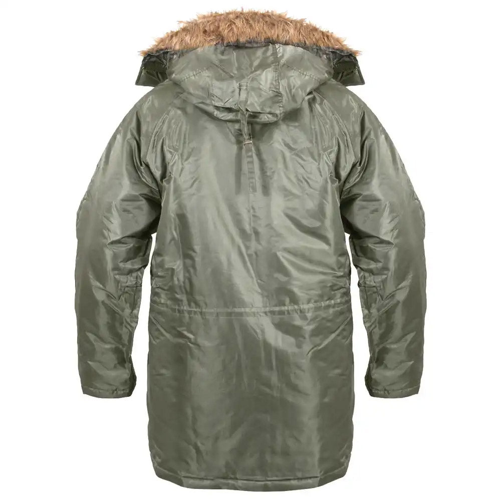 Sage Green N-3B Military Style Winter Snorkel Parka