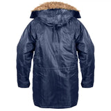 Navy Blue N-3B Military Style Winter Snorkel Parka