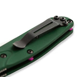 Benchmade Mini Osborne Green 2.92-Inch Folding Knife