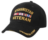 Black Afghanistan Veteran Baseball Cap